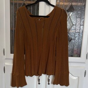 Tularosa Brown Knit Sweater